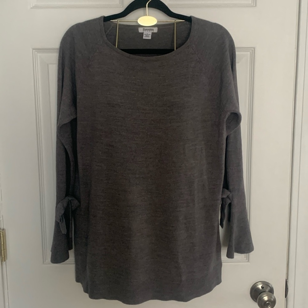 Hampshire Studio Gray Sweater Size L